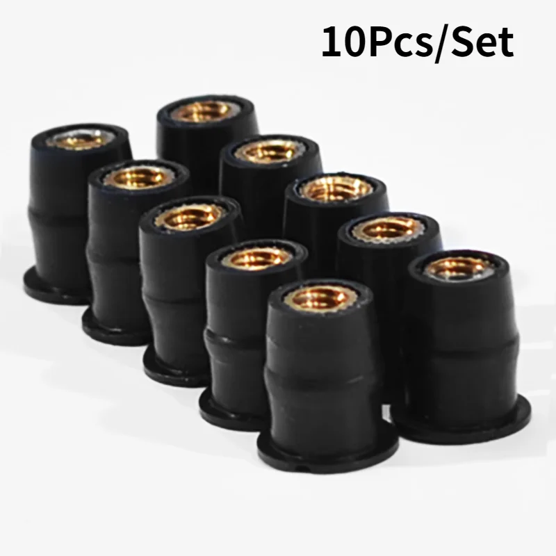 10 шт./компл. M5 5 мм метрические резиновые гайки обтекатель для ветрового стекла