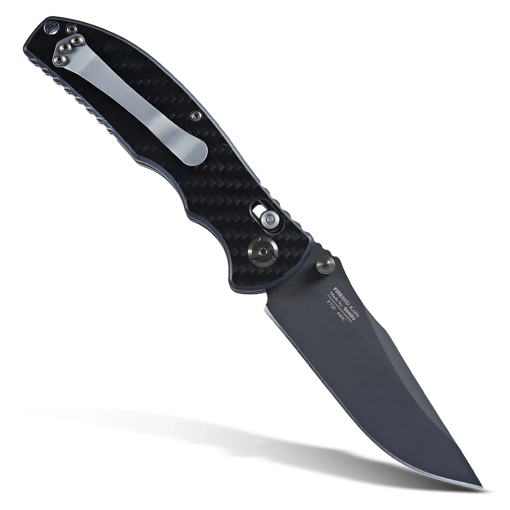 Firebird Ganzo G7503 440C Лезвие из углеродного волокна ручка складной нож выживания