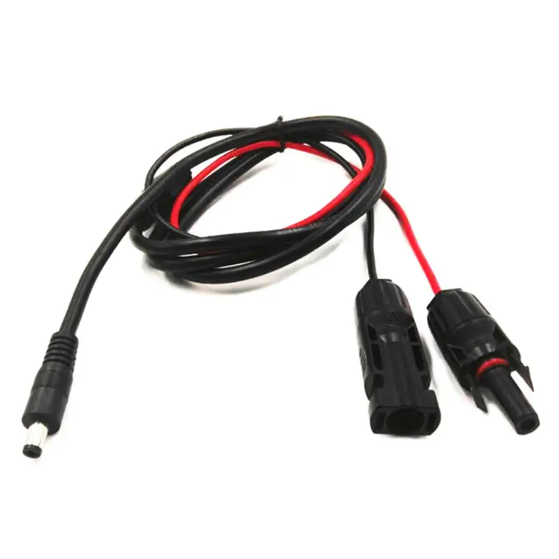 

MC4 to DC5521 Solar Panel Connector Solar Inverter Connector Solar Power Supply MC4 to DC5.5x2.1mm Plug Adapter Cable 1.5m 16AWG