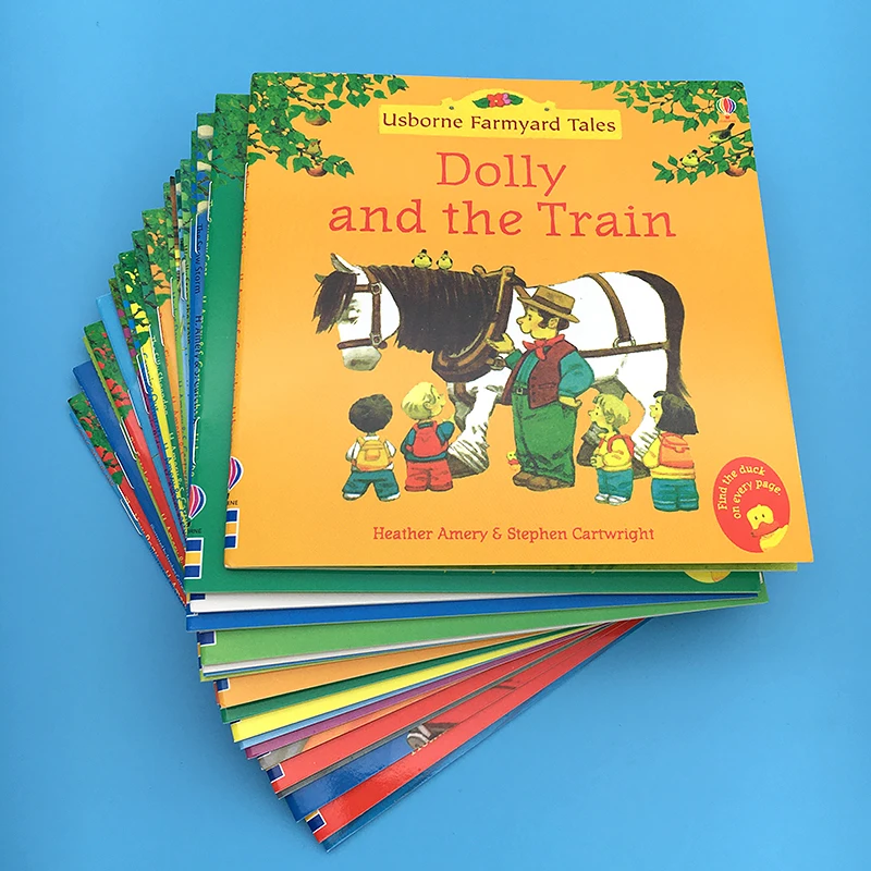 Random 4 Books English Usborne Books For Children Kids Picture Books Baby Famous Story Farmyard Tales Series Farm Story Book Education Teaching Aliexpress