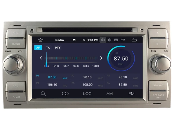 Excellent AVGOTOP Android 9.0 4GB+64GB CAR DVD PLAYER for Ford focus 2004-2008 IPS HD Screen NAVIGATION 8