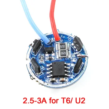 

JYL-9803 Magnetic Control Flashlight Drive Board LED Q5 R5 T6 U2 XPE PCB Plate for 2.5-4.2V 1 Piece 18650 Lithium Battery