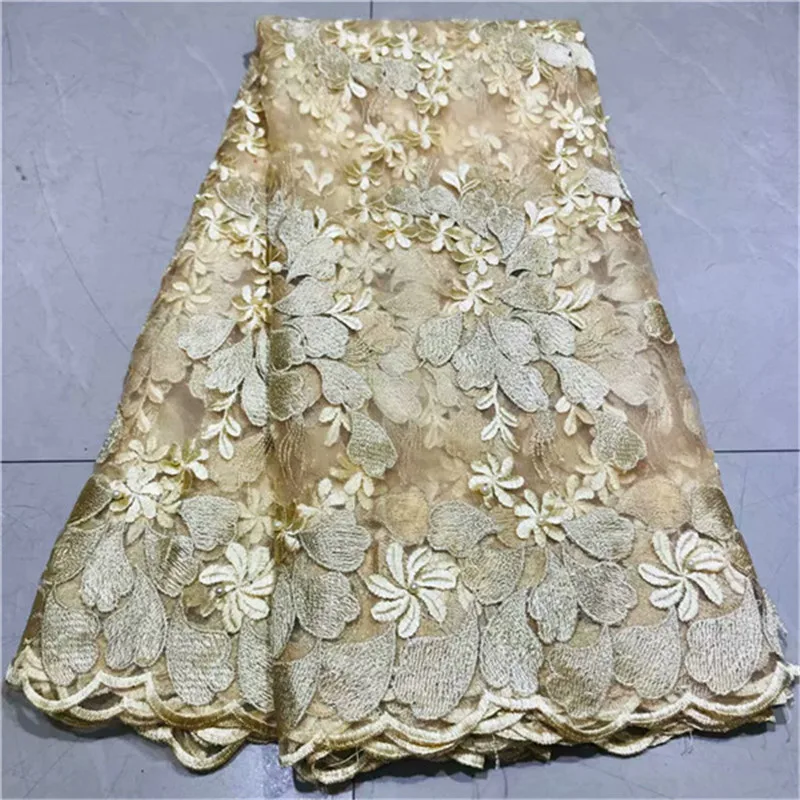 

French Net Lace Fabric 2019 top Latest African Lace Fabric With Embroidery Mesh Tulle Lace Fabric High quality Nigerian Lace