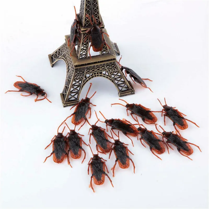 

1Pcs April Fools DayToys Sham Toy Lifelike Simulation Rubber Cockroach Gags & Practical Jokes Prop Decorations