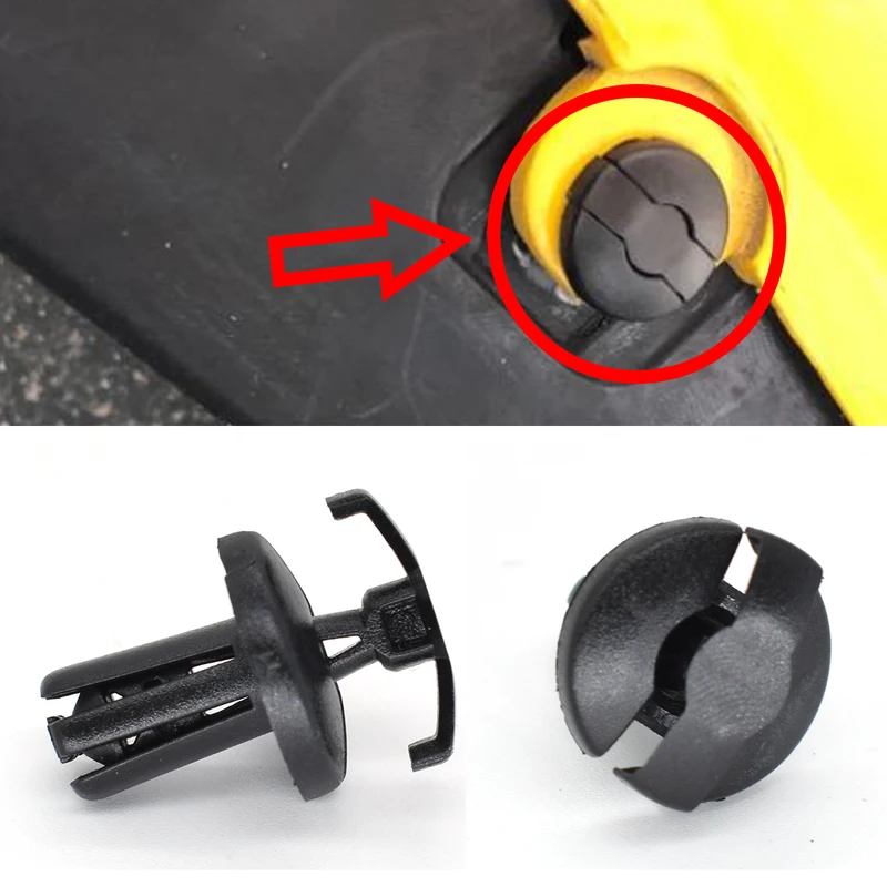 20PCS For Honda Nc 700k Princess Joy 100 Jiaying 125 90683-gaz-003 Motorcycle Scooter Plastic Screw Push Rivets Trim Clip