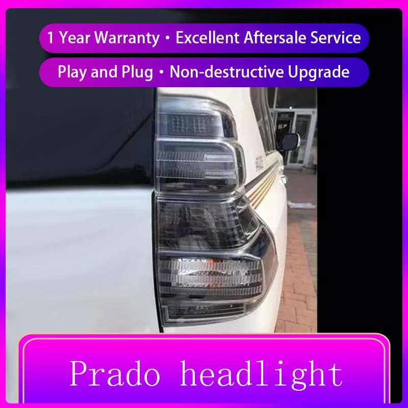 Car Light Led For Toyota Prado 2010 Led Car Back Lights Smoke Black
