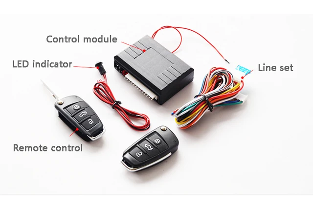 TOTMOX Chiusura Centralizzata A Distanza 4 Porte + Antifurto Con Sensore Shock - Kit Universale Auto