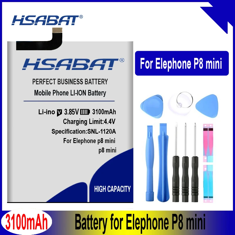 HSABAT P8 mini 3100mAh аккумулятор для Elephone P8 mini