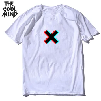 

COOLMIND 100% cotton short sleeve fashion men T shirt casual summer o-neck street wear men tshirt loose t-shirt male tee shirts
