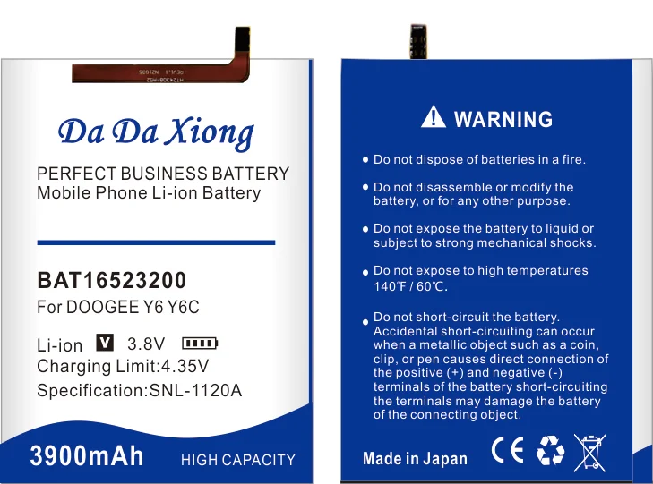 3600mAh BAT16523200 MTK6750 Аккумулятор Для DOOGEE Y6 Y6C Y6 Piano смартфон+ Бесплатные инструменты