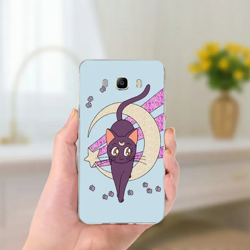 Мягкие силиконовые чехлы из ТПУ для телефонов Samsung Galaxy J1 J2 J3 J5 J7 Coque Shell Fashion аниме Сейлор Мун девушка - Цвет: Picture 3
