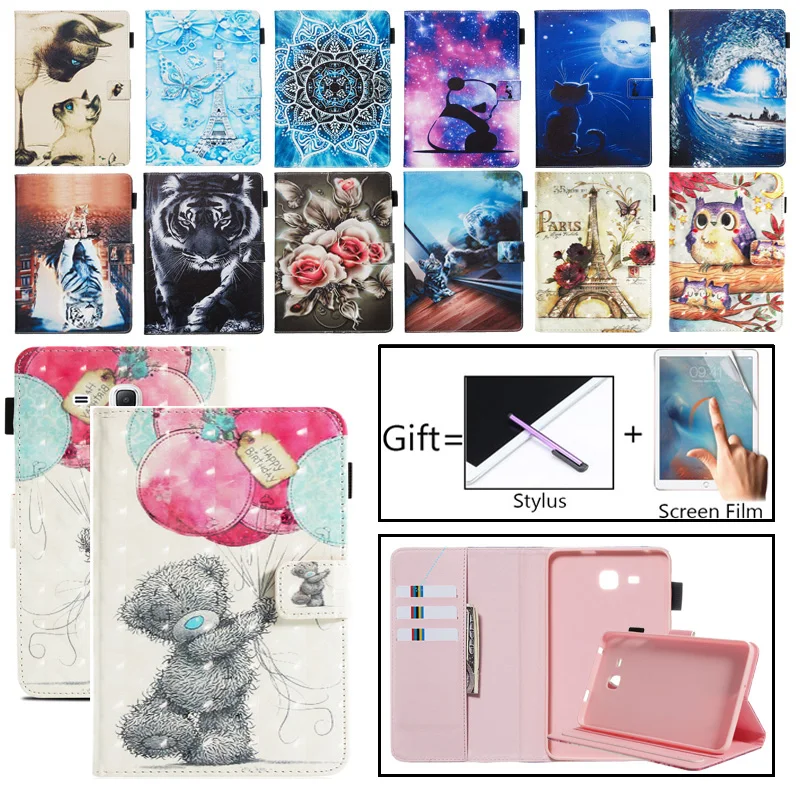 

Fashion Cat Unicorn Owl 2016 Tab 7.0 Case For Samsung Galaxy Tab A 7.0 T280 T285 SM-T285 Sm-T280 Case Cover Tablet Silicon Funda