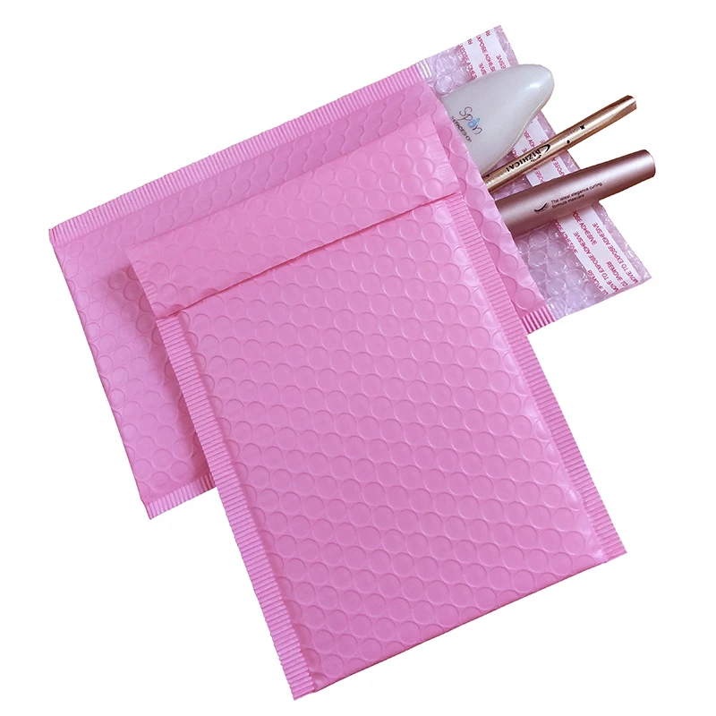 25PCS Light Pink Poly Bubble Mailer Padded Envelope self seal mailing bag bubble envelope Shipping envelope