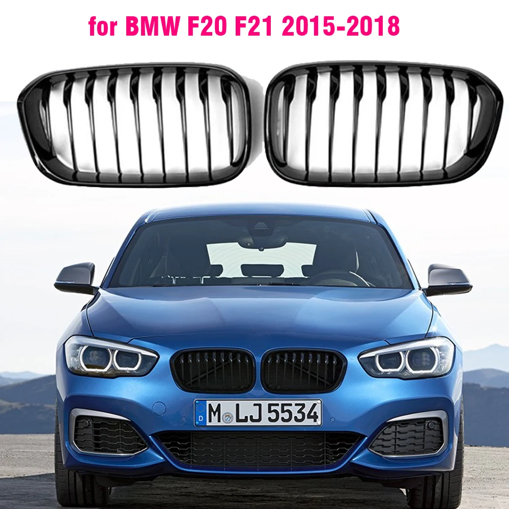 Rene doppio STEG griglia anteriore Grill per BMW f20/f21 1 Series 12-15 lucentezza de 