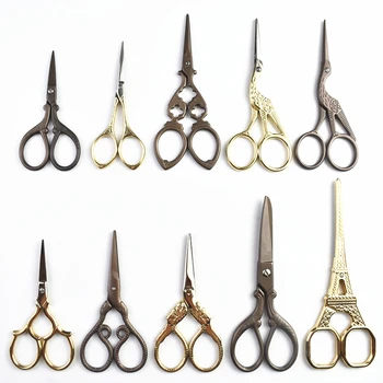 

Sewing Classic Embroidery Scissor Fabric Craft Art Cross Handicraft Tailor Vintage Scissors Stitch Retro Tailor Scissors Zakka