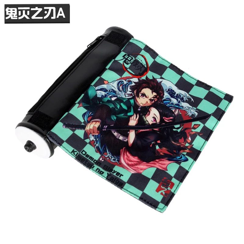 Аниме Kimetsu No Yaiba Demon Slayer Косплей студенческая школа прокрутка Ручка Карандаш Чехол Коробка Сумка для хранения подарок