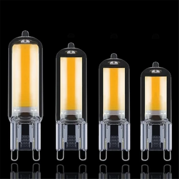 

GUGI LED Light Bulb Chandelier Lamp 6W 9W 12W 220V Halogen Glass Cold White/Warm Constant Power G9 COB Home Lighting Bulbs