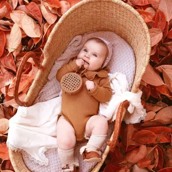 

Baby Bodysuit Newborn Baby Girl Warm Clothes Knitted Winter Autumn Long Sleeve Jumpsuit Blank Soild Outfits