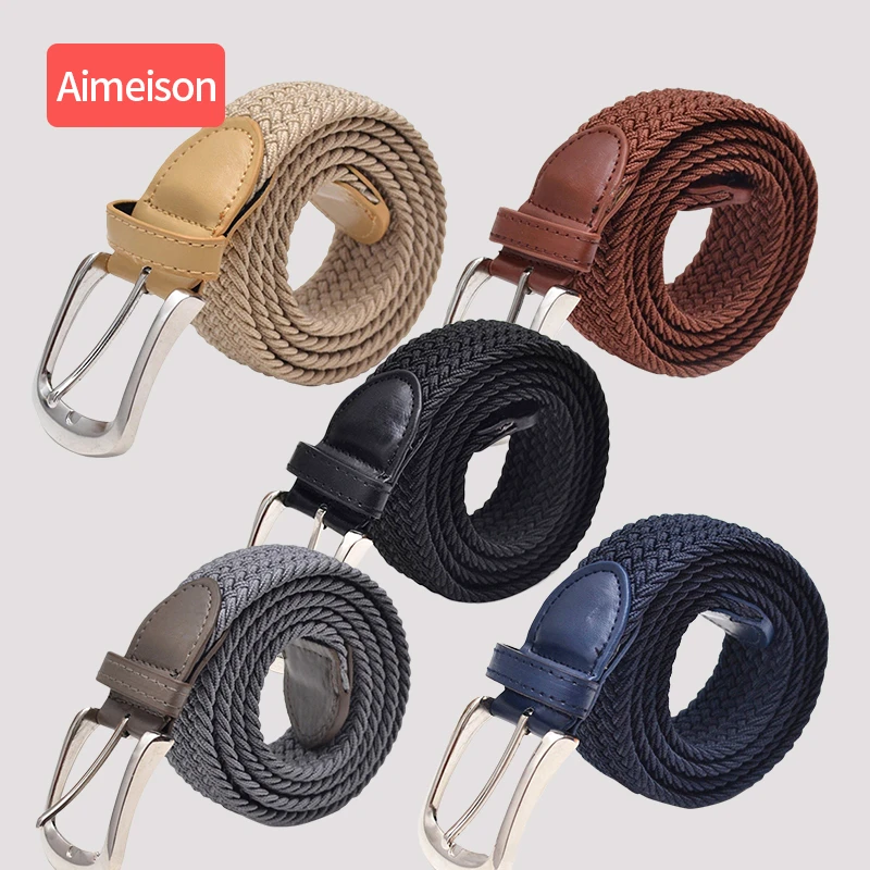 mens braided rope belts