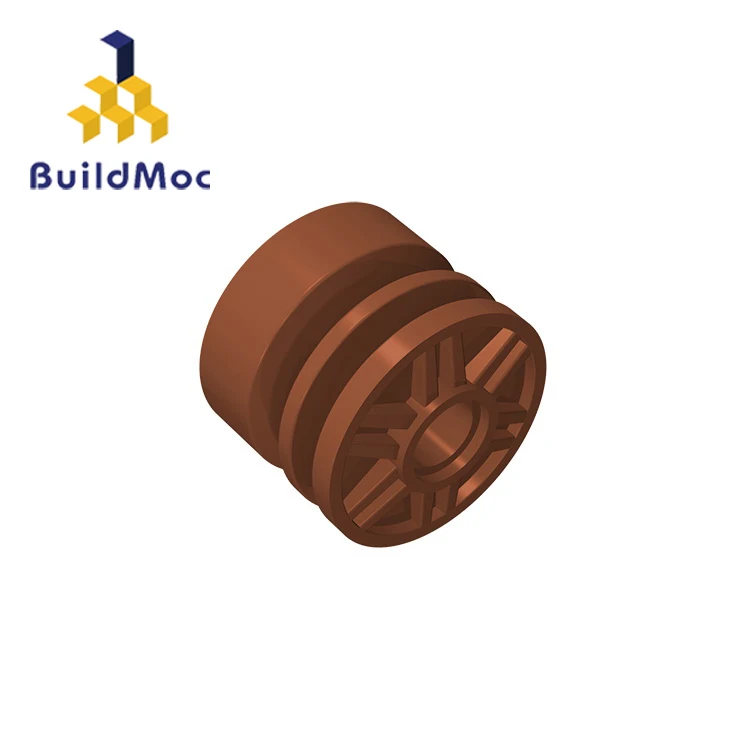 BuildMOC 55981 колеса 18 мм x 14 мм с штырьковым отверстием поддельные болты и шалло для строительных блоков части DIY развивающие творческие подарочные игрушки