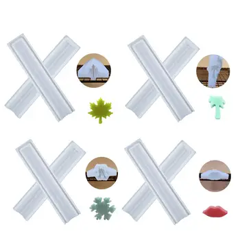 

Snowflake Shape Silicone Column Mould Maple Leaf Lip Tube Mold DIY Soap Cake Decoration Kitchen Tool