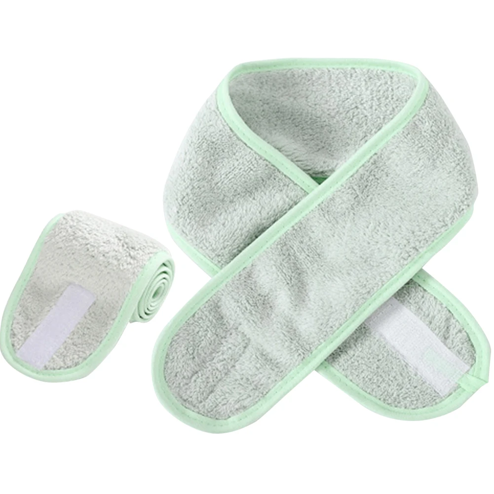 Mint Green Тюрбан для мытья лица Женская повязка для макияжа многоразовые регулируемые салонные аксессуары бактериостатические полотенцесушители для лица банная повязка для волос спа - Цвет: Mint Green
