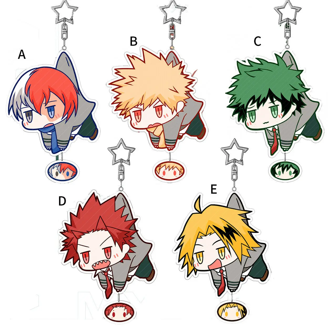 Брелок с ремешком My Hero academic Bakugou Katsuki Kirishima Eijirou повесить 6 см | Украшения и