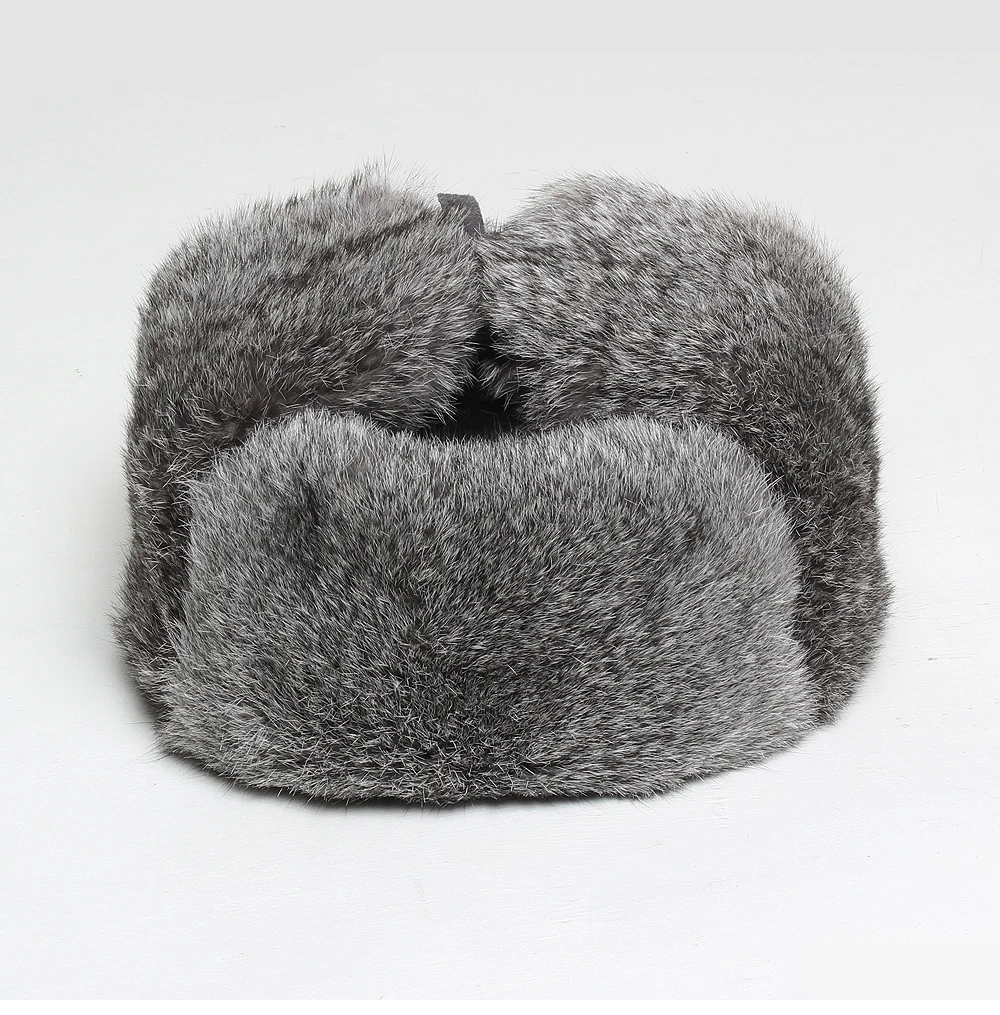 Winter women's natural rabbit fur hats lady 100%genuine real rabbit fur caps brand fashion real Leather hats retail wholesale
