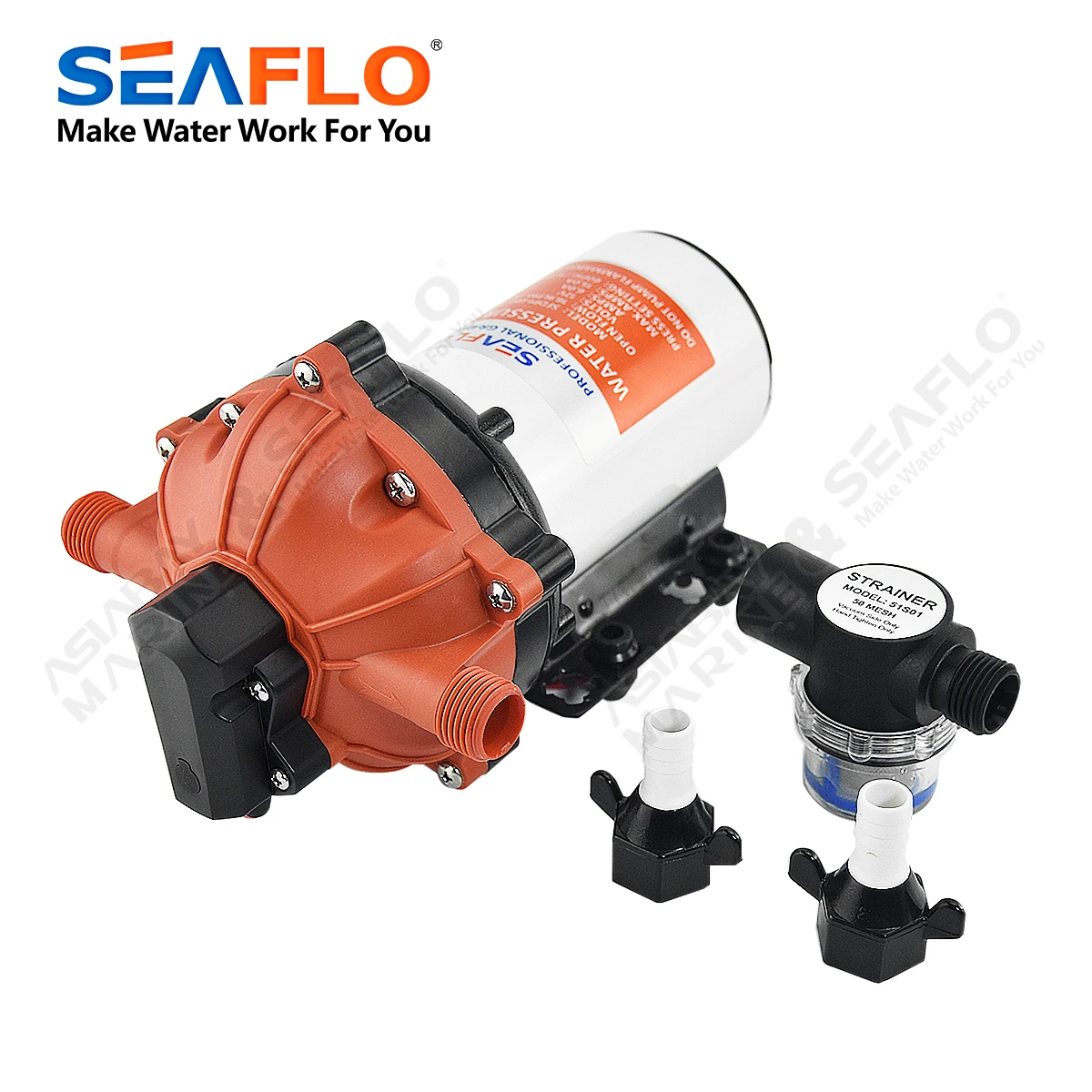 Marine Water Pump SEAFLO 55 Series Diaphragm Water Pump 5.0GPM 60PSI 24 Volts
