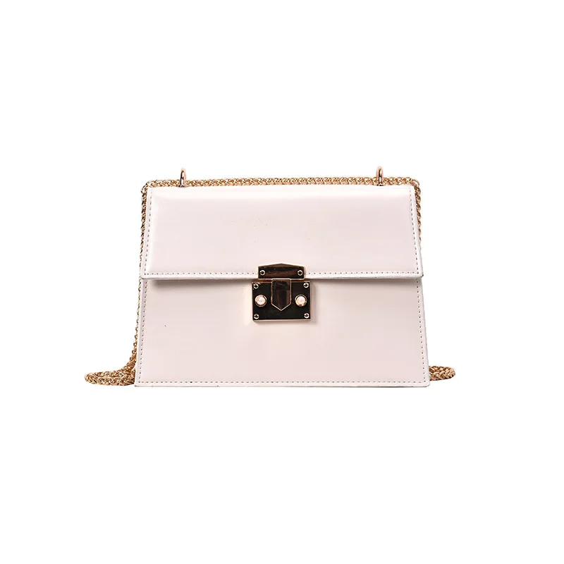 tide leisure bag pig nose solid color texture chain single shoulde