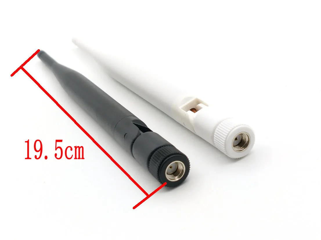 100pcs 5dBi 2.4Ghz WiFi WLAN Wireless Omni Antenna RP SMA NEW replacement antenna connector