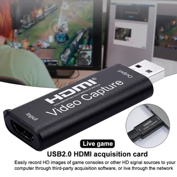 

1080P HDMI to USB2.0 Video Capture Card Recorder Phone Game Video Live Streaming Audio Video Capture Cards new