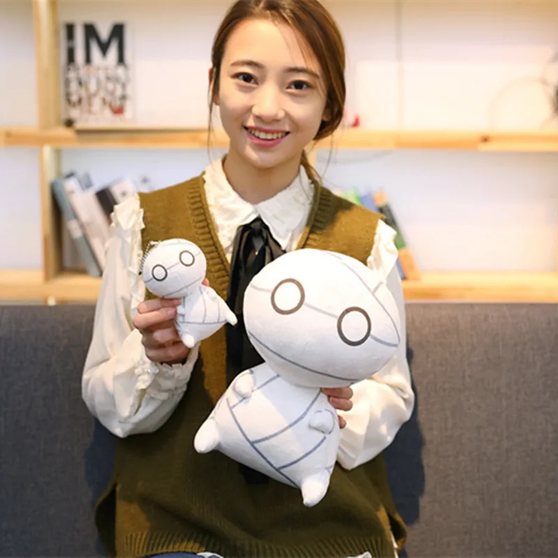 

1pc 12cm Kawaii Big Eyes Mini Mummy Plush Keychain Toy Stuffed soft Anime How to Keep a Mummy children Doll Baby Kids Gift