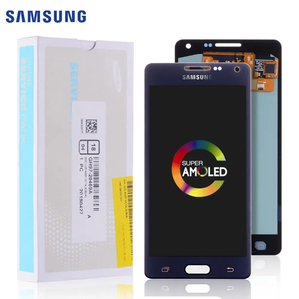 Дешево AMOLED Дисплей для SAMSUNG Galaxy A5 2015 font b LCD b font в сборе с тачскрином Оригинал 5.0 черный белый золотой A5 A500FU A500 A500F A500M