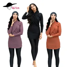 Ислам мусульманский купальный костюм новый Для женщин скромные лоскутное хиджаб одежда с длинным рукавом спортивный купальник 3 шт. Ислам ic мусульманская одежда костюм 4XL размера плюс Ислам мусульманский купальный костюм новый Для женщин скромные лоскутное хиджаб одежда с длинным рукавом спортивный купальник 3 шт. Ислам ic мусульманская одежда костюм 4XL размера плюс