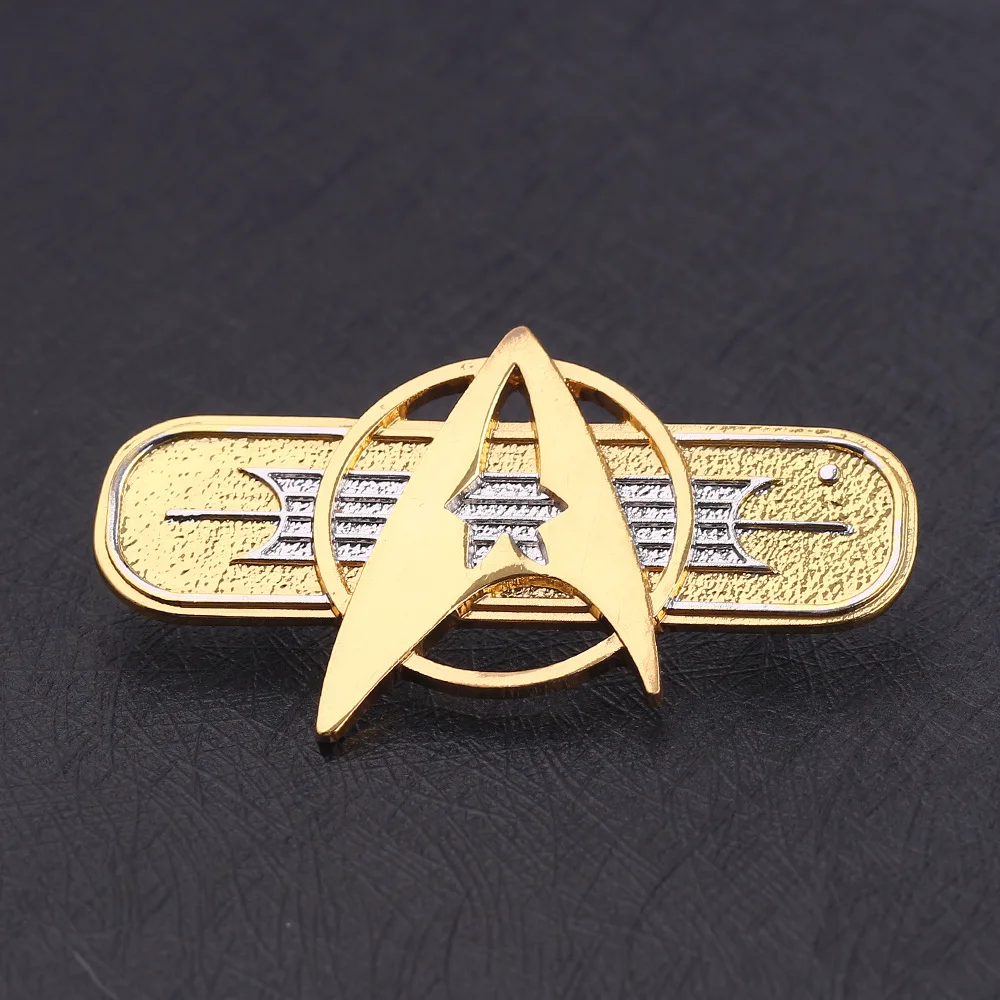 Star treks war brooch early generation of captain logo pin badge men women space jewelry amulet clothes brooches accessories
