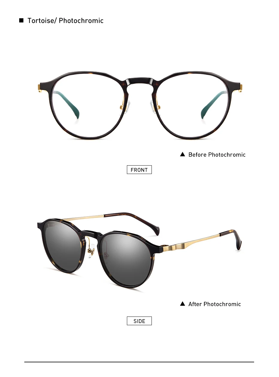 CAPONI, титановая оправа для очков, фотохромные, синий светильник, блокирующие очки, оптические, деловые очки для мужчин и женщин, BSF3020