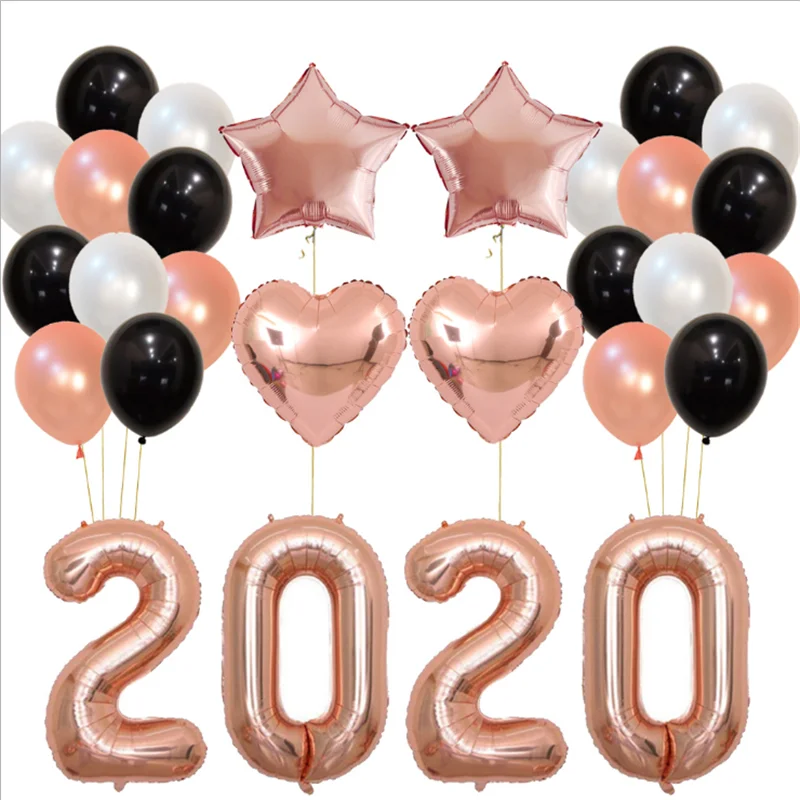 40 inch digital balloon set New Year decorations New Year party family decoration school mall decoration