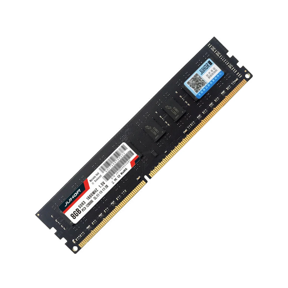 JUHOR DDR3, 4 ГБ, 8 ГБ, 1600 МГц, 1,5 в, настольный ПК, банк памяти, оперативная память, низкая мощность, 240pin, для всех настольных компьютеров AMD, Intel