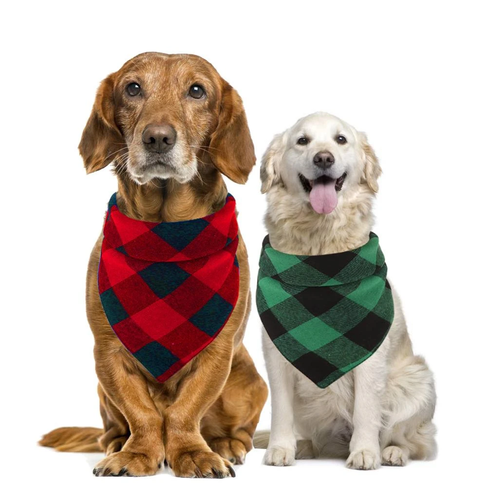 Buffalo plaid dog bandana Clearance