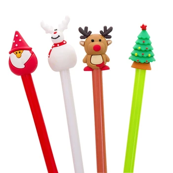 

24 PCs Cartoon Christmas Neutral Pen Cute Creative Signature Pen Student Writing Tool School Pen Office Supplies