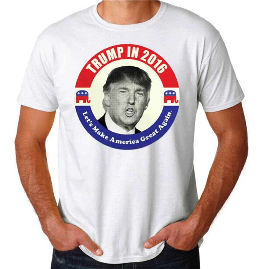 Дональд Трамп Make America Great Again repericant Usa 2019 новая футболка на заказ Специальная с