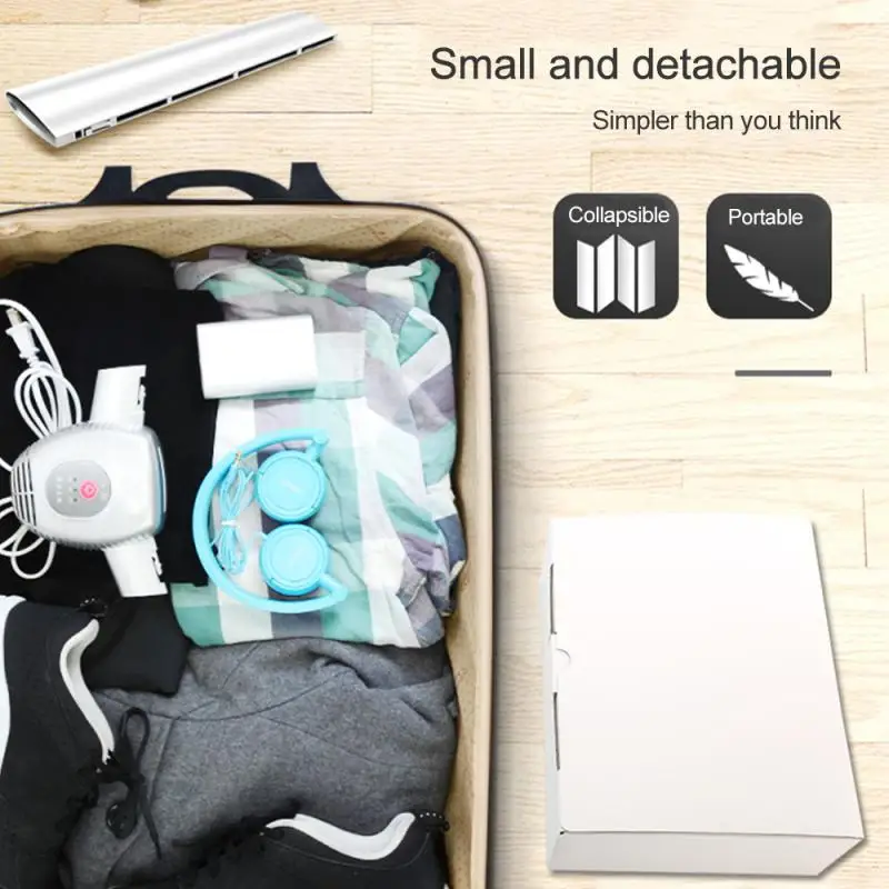  2 in 1 Electric Laundry Dryer Machine Clothes Shoes Drying Rack Portable Coat Clothes Hangers Smart