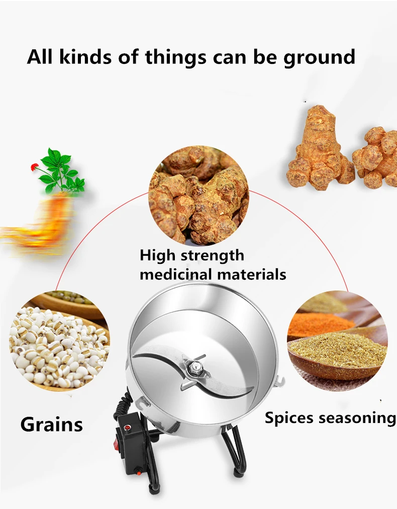 4500 г китайская травяная медицина Точильщик сверхтонкая мельница Бытовая Panax