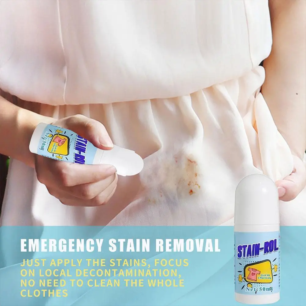 Stain Remover-Roller Head Cleaner No-Washing Clothes Stain Removing Ball Degreasing Stain Cleaner For Pocket Easy Carry