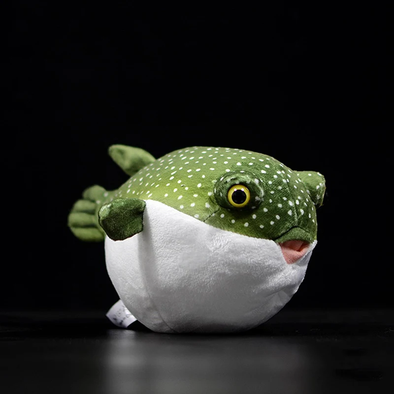 pufferfish Реальная жизнь пуховая плюшевые рыбы игрушки Реалистичные морской жизни Blowfish мягкие куклы Экстра мягкие Pufferfish мягкие игрушки подарки для детей - Цвет: pufferfish