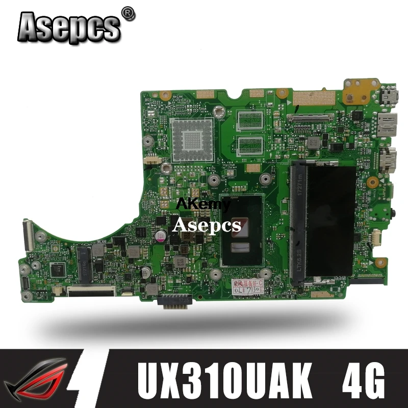

laptop Motherboard For ASUS UX310UAK UX310UV UX310UQ UX310UA UX310U Mainboard I3-7100U CPU 4GB RAM exchange!!!