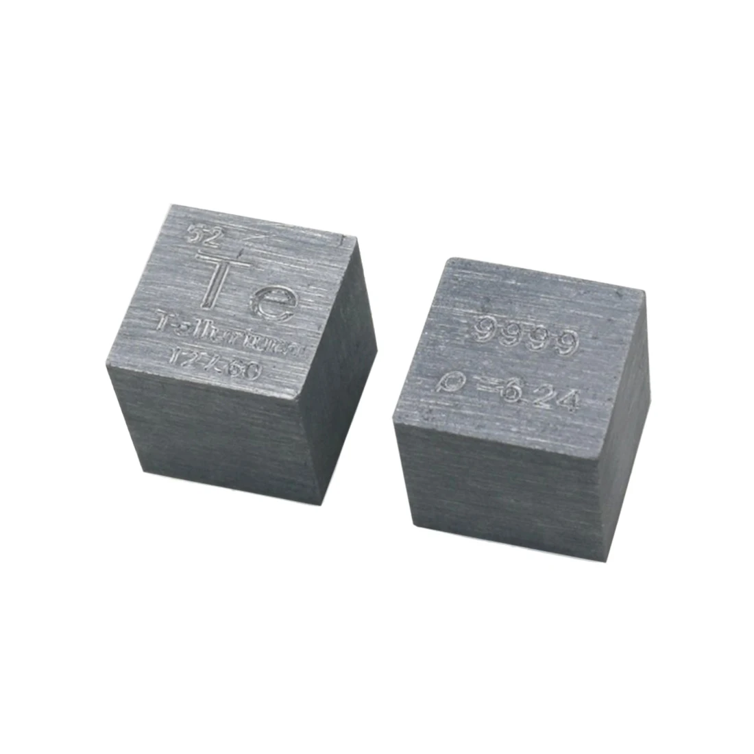 

10 X 10 X 10mm (Te≥99.99%) Wiredrawing Metal Tellurium Cube Periodic Table Of Elements Cube DIY Home Crafts Display Science