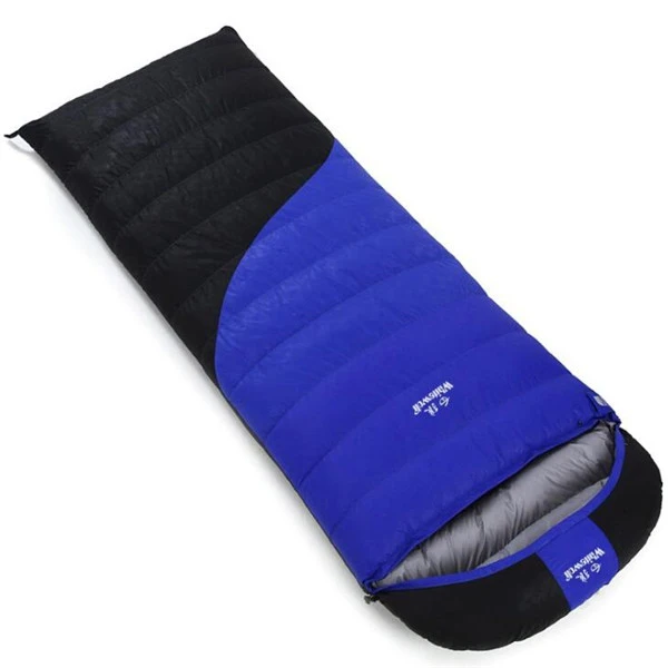 1200G BLUE 95% белый гусиный пух открытый кемпинг взрослый спальный мешок водонепроницаемый сохраняет тепло три сезона спальный мешок для кемпинга путешествия S665 - Цвет: 1200G BLUE