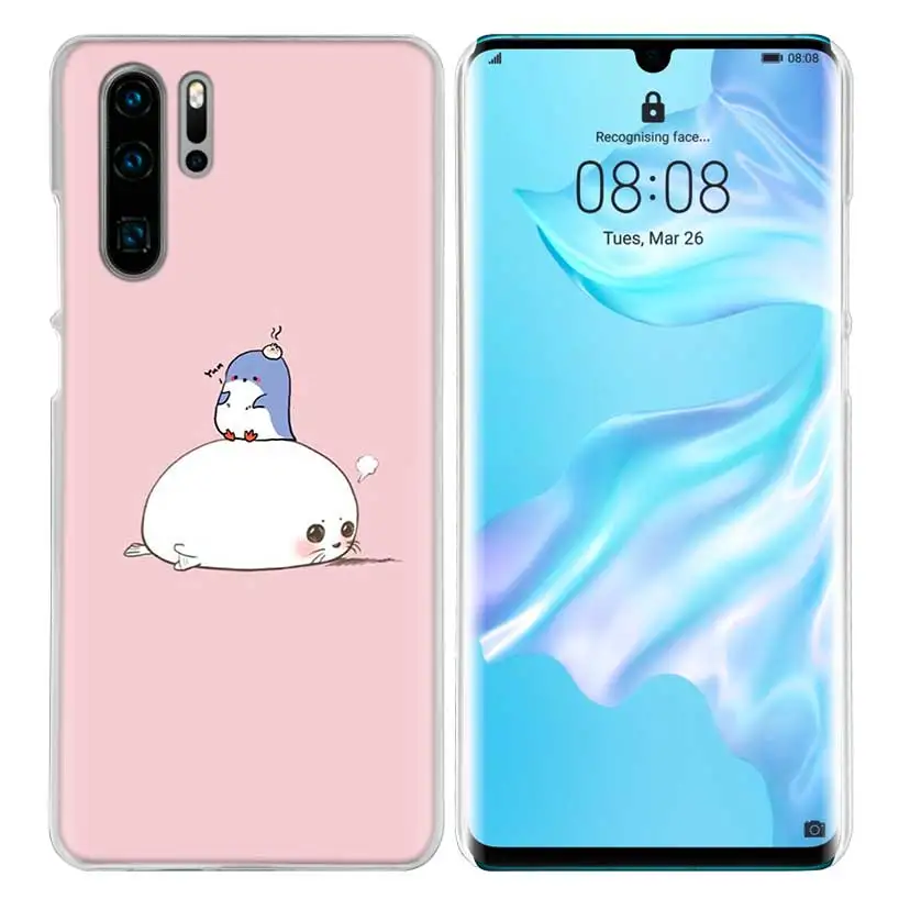 Жесткий чехол для huawei P30 P20 P10 mate 30 20 10 Nova 5 5i Pro Lite P Smart Z Plus Прекрасный Пингвин полярный медведь - Цвет: 10